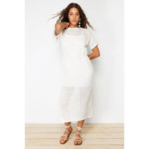 Trendyol Ecru Limited Edition Lined Knitwear Maxi Dress