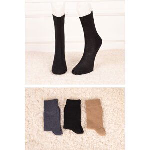 armonika 3-Pack Women's Plain College Socks