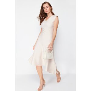 Trendyol Jewelled Skirt Asymmetrical Midi Woven Dress