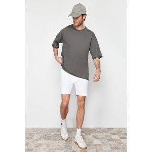 Trendyol White Regular/Normal Fit Basic Shorts