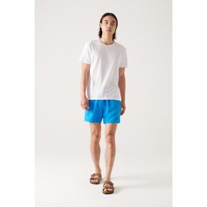 Avva Men's Blue Plain Swim Shorts