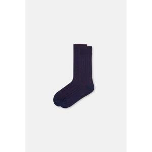 Dagi Navy Blue Men's Double Cylinder Cotton Socks