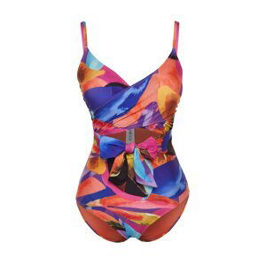 Trendyol Abstract Patterned Double Breasted Tied Swimsuit