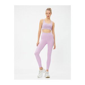 Koton High Waist Athlete Leggings with Stitching Detail