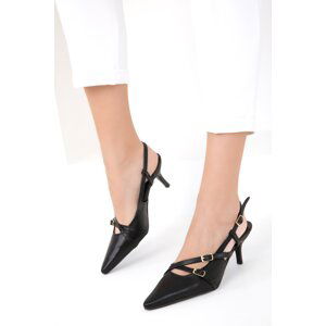 Soho Women's Black Classic Heeled Shoes 18804