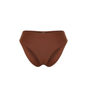 Trendyol Brown*002 Plain Panties Diver/Scuba High Waist Regular Bikini Bottom
