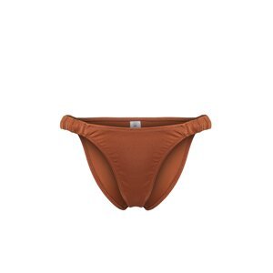 Trendyol Brown Gathered Brazilian Bikini Bottom