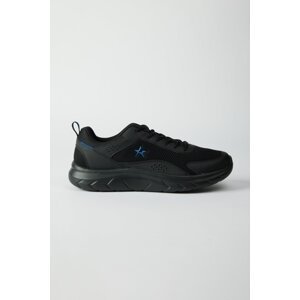 ALTINYILDIZ CLASSICS Men's Black Lace-Up Flexible Comfortable Sole Casual Sneaker Sports Shoes