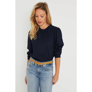 Cool & Sexy Women's Cress Blouse Navy Blue