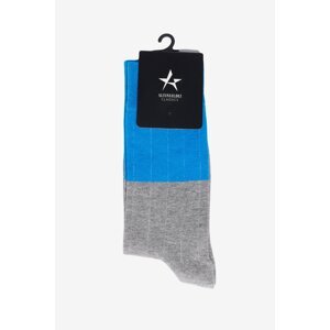 ALTINYILDIZ CLASSICS Men's Blue-Grey Patterned Cleat Socks
