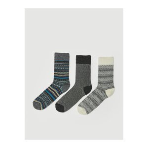 LC Waikiki 3-Pack Men's Printed Socks