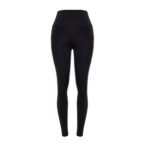 Trendyol Black Premium 2 Layer with Abdominal Recovery Full Length Knitted Sports Leggings
