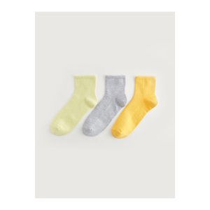 LC Waikiki 3-Pack Women's Flat Socket Socks