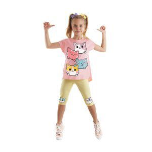 Denokids Cats Girls Kids Tunic Leggings Suit