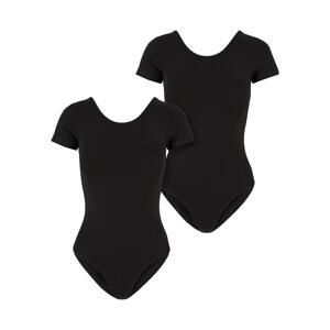 Dámské body Organic Stretch Jersey - 2-Pack černé+černé