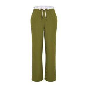 Trendyol Curve Khaki Wideleg Woven Trousers