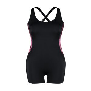 Trendyol Curve Black Deep V Recovery Effect Swimsuit