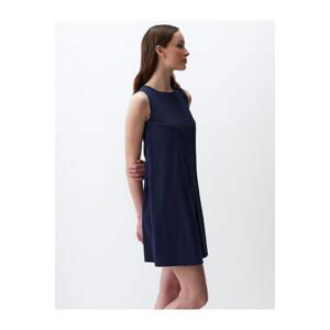 Jimmy Key Navy Blue Sleeveless Basic Mini Dress