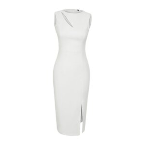 Trendyol White Window/Cut Out Detailed Woven Dress