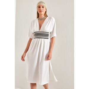 Bianco Lucci Women's Waist Patterned Dress