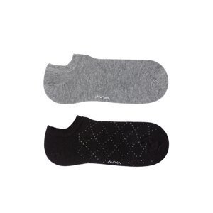 Avva Black 2-Piece Booties Socks