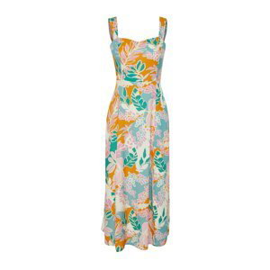 Trendyol Multicolor Floral Print A-line 100% Viscous Midi Woven Dress