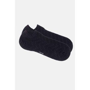 Avva Men's Navy Blue Booties Socks