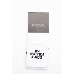 Avva Men's White 2 Pack Tennis Socks