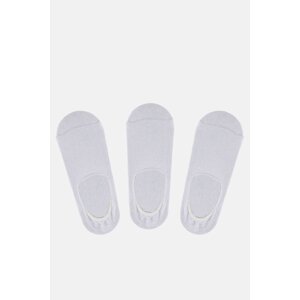 Avva Men's White 3-Piece Ballet Socks
