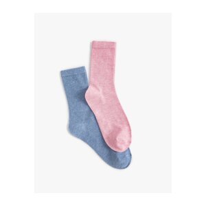 Koton Set of 2 Socks, Multicolor Textured