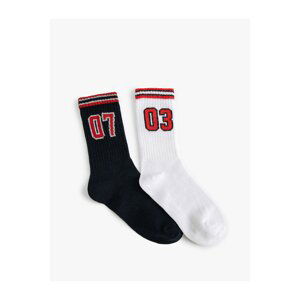 Koton Set of 2 Colored Patterned Socks