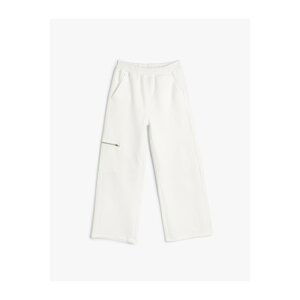 Koton Palazzo Trousers with Zipper Detailed Pocket