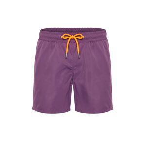 Trendyol Men's Dark Purple Basic Standard Size Marine Shorts