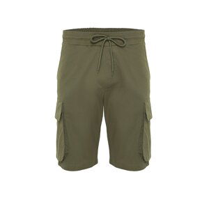 Trendyol Khaki Men's Regular Fit Cargo Pocket Shorts