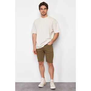 Trendyol Khaki Men's Regular Fit Stretch fabric Denim Jeans Shorts