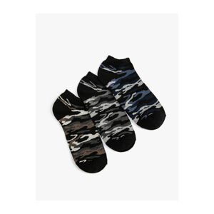 Koton Camouflage Socks Booties 3 Piece Set Multi Color