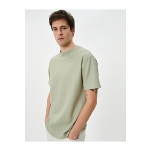 Koton Basic T-Shirt Short Sleeve Crew Neck Textured