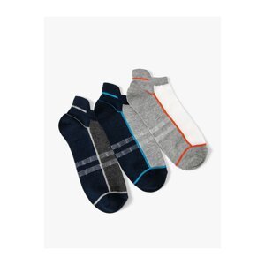 Koton Set of 3 Booties and Socks with Geometric Pattern