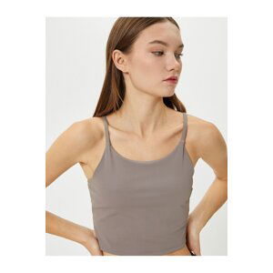 Koton Half Tank Top Bra Sports Thin Strap Slim Fit