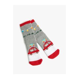 Koton New Year's Themed Snowman Detailed Socks