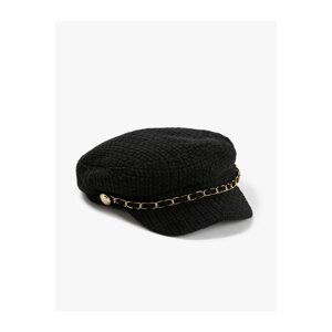 Koton Sailor Hat Tweed with Metal Accessories