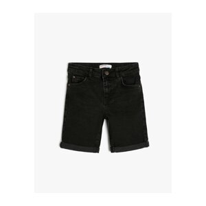 Koton Denim Shorts Pocket Cotton - Slim Fit