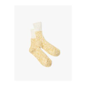 Koton Socks Thick Textured Shingles Color Block