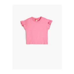 Koton Basic Frilly T-Shirt Sleeveless Cotton