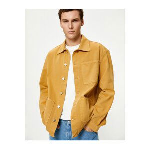 Koton Shirt Jacket Classic Collar Pocket Detailed Buttoned