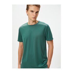 Koton Sports T-Shirt Reflector Printed Short Sleeve Crew Neck