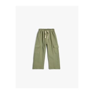 Koton Cotton Sweatpants with Tie Waist and Pockets