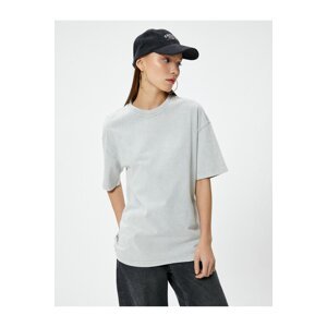 Koton Basic Oversize T-Shirt Short Sleeve Crew Neck Cotton