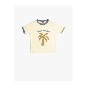 Koton Palm T-Shirt Short Sleeve Crew Neck Cotton