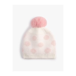 Koton Beret Soft Textured with Pompom Detail